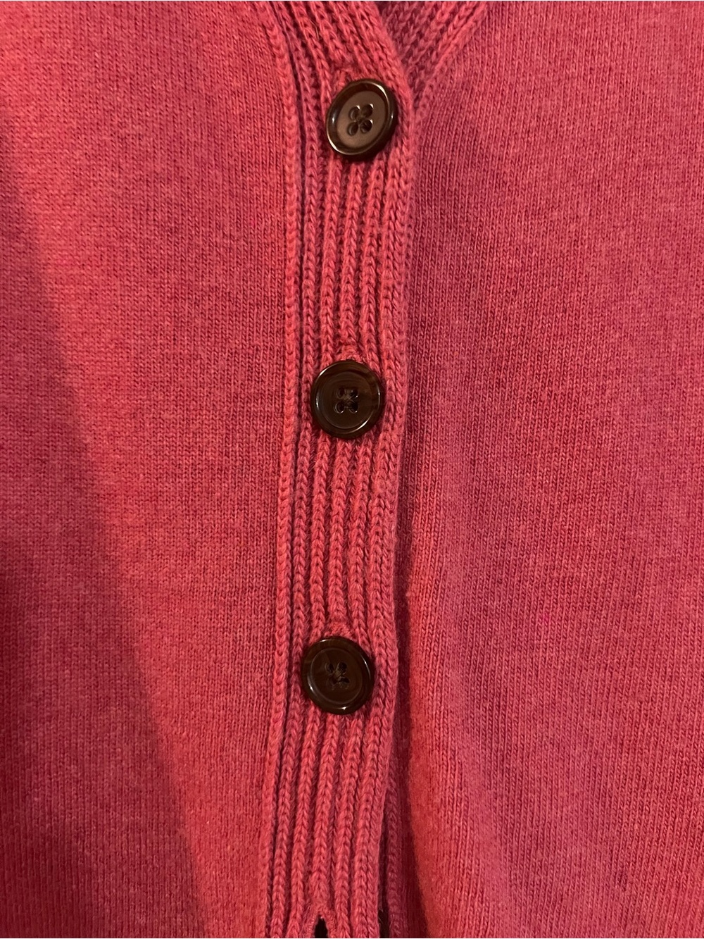 Banana Republic Rose Pink V-Neck Button Front Cardigan - Picture 2 of 5